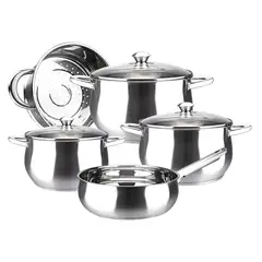 MARMICOC - Batería de Cocina de Acero Frutillar 8 piezas