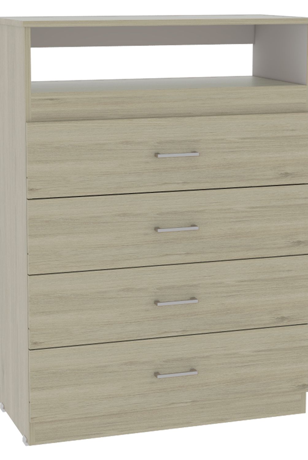 TUHOME - Cómoda 4 Cajones Rovere Blanco Tuhome