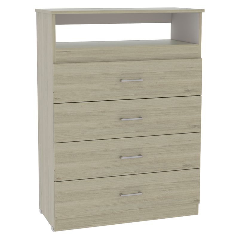 TUHOME - Cómoda 4 Cajones Rovere Blanco Tuhome