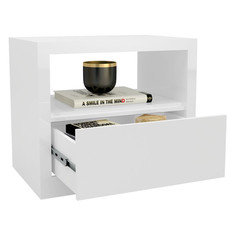 DECOCASA - Velador Tw40 1 Cajón Decocasa