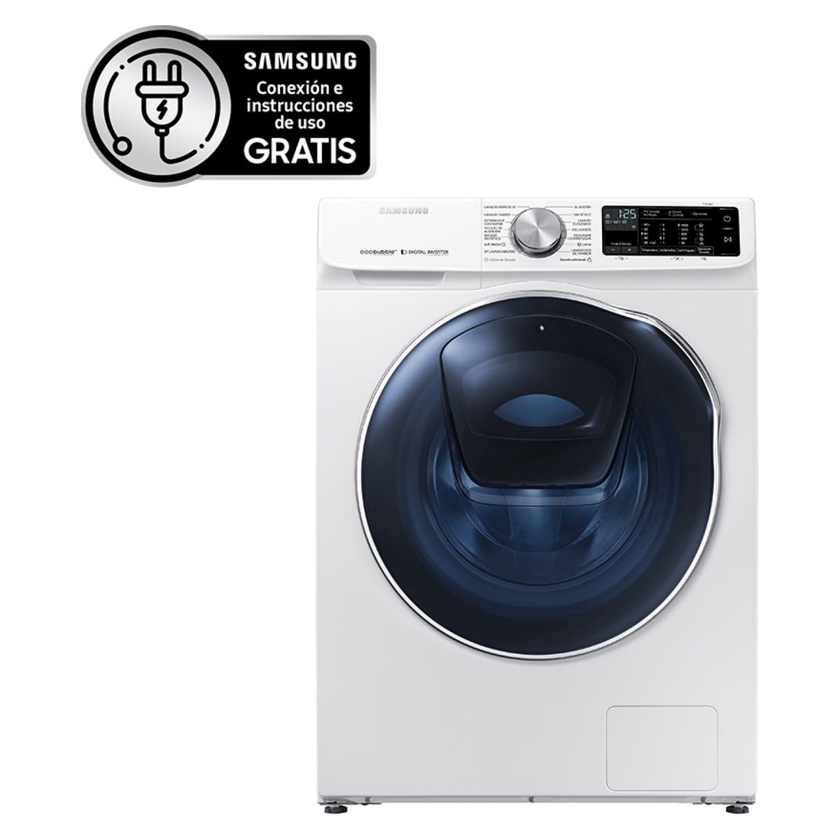 SAMSUNG - Lavadora Secadora con Addwash 12 - 7 kg WD12N64FR2W/ZS