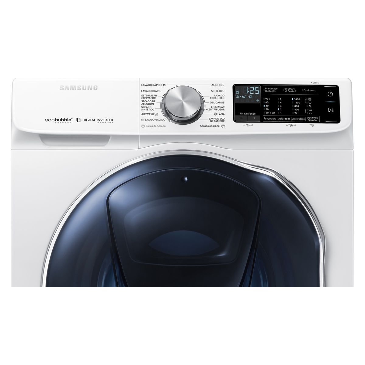 SAMSUNG - Lavadora Secadora con Addwash 12 - 7 kg WD12N64FR2W/ZS