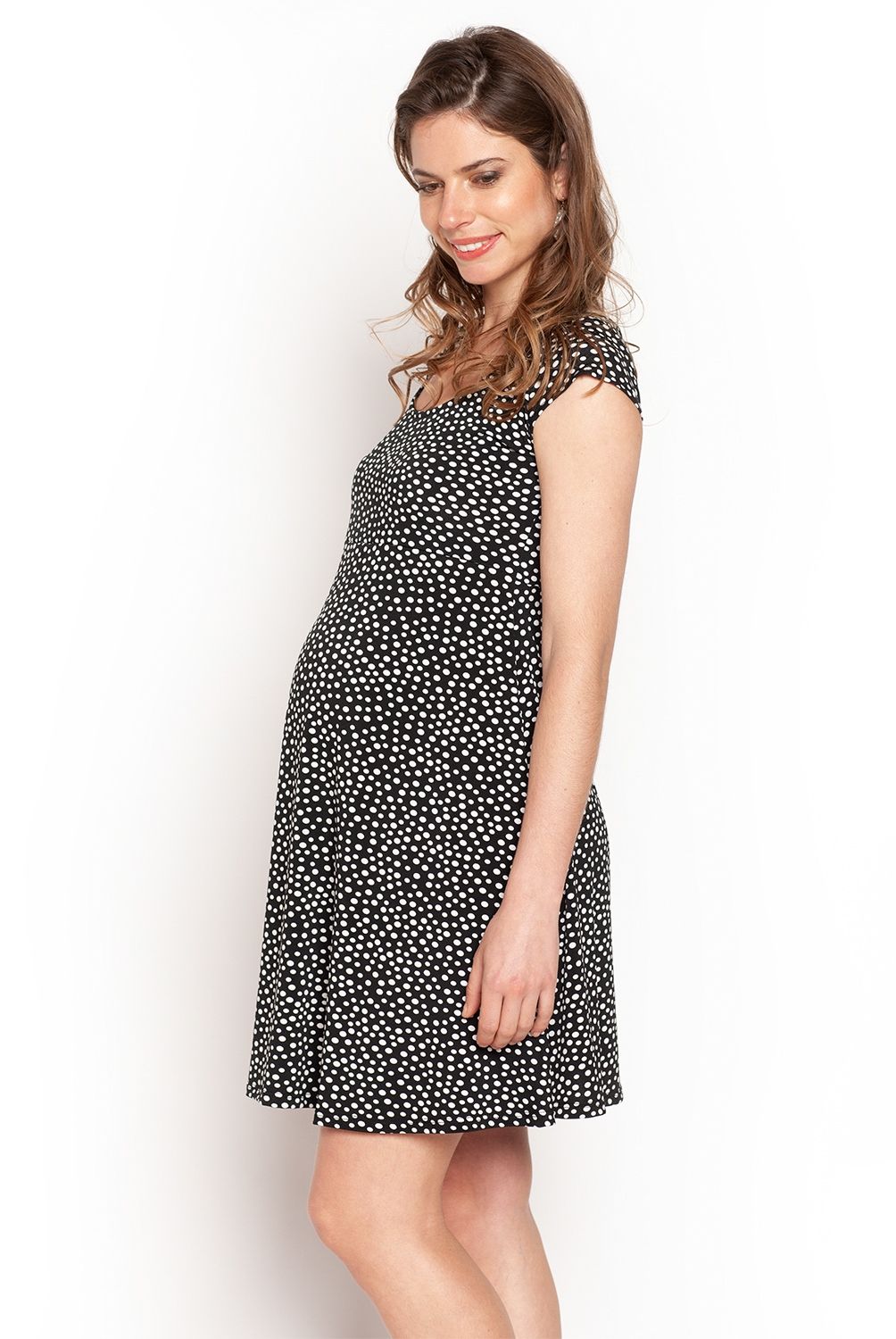 NALA - Vestido Básico con Lunares