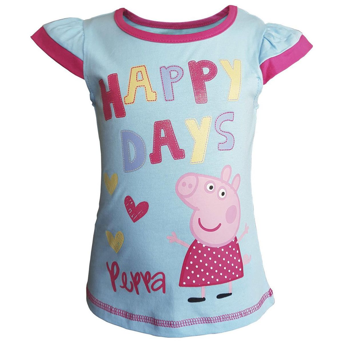 VAIS - Polera Niña Celeste Peppa Pig