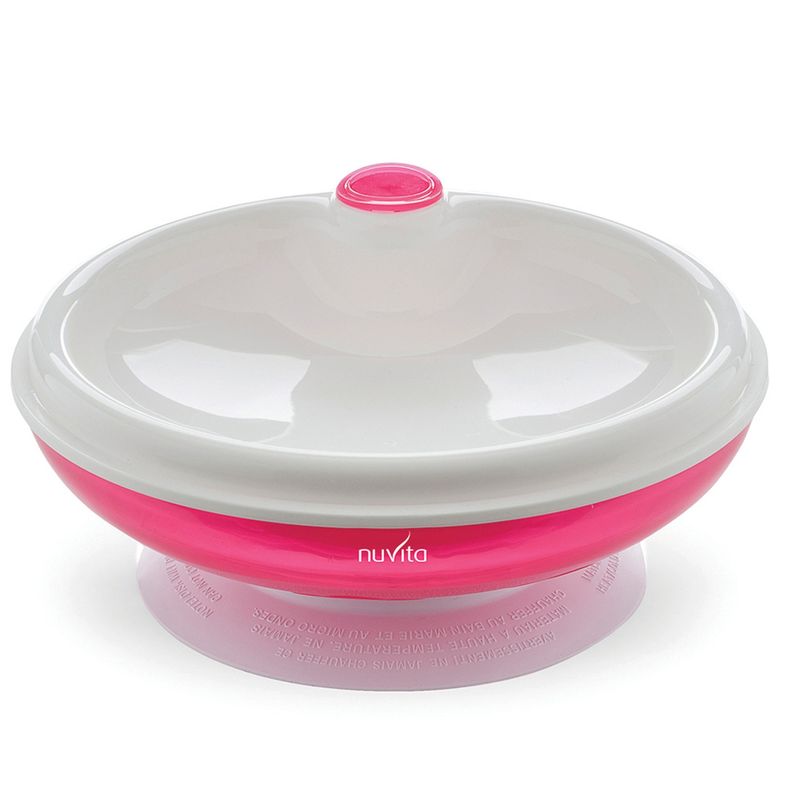 NUVITA - Plato Térmico Para Microondas Rosado Nuvita