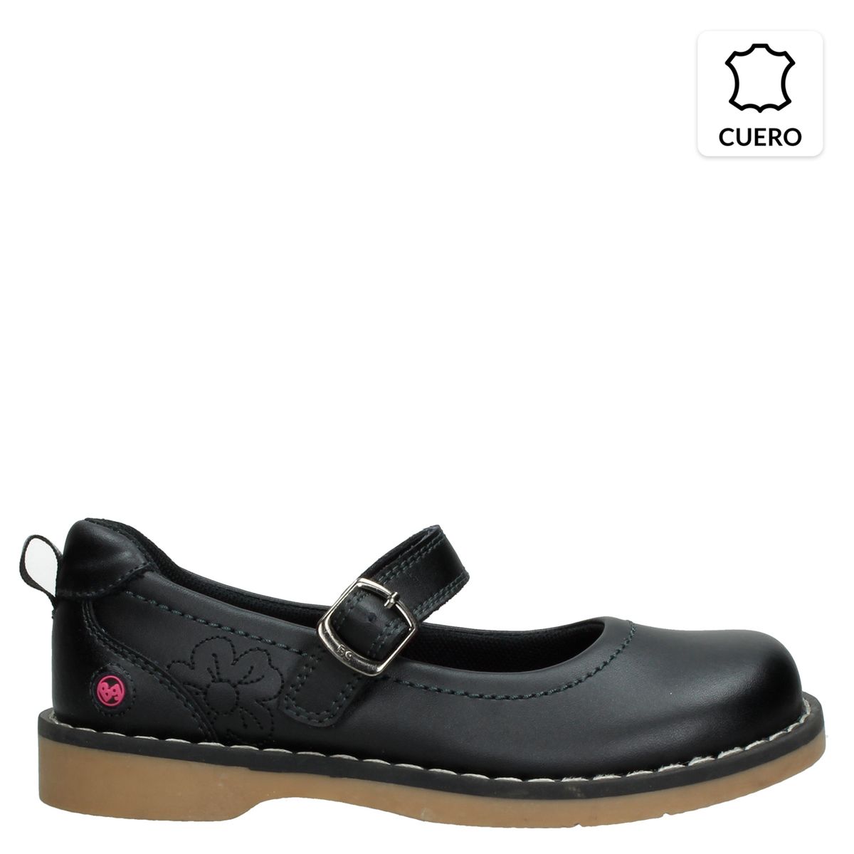 BUBBLE GUMMERS - Calzado Escolar Niña Cuero Negro Bubble Gummers