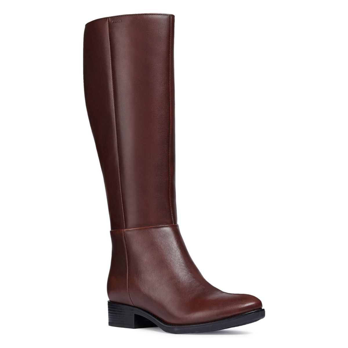 GEOX - Bota Larga Mujer Cuero Café Geox