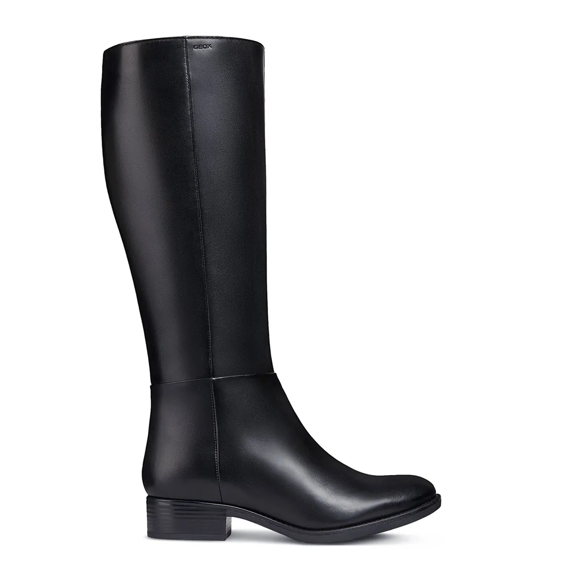GEOX - Bota Larga Mujer Cuero Negra Geox