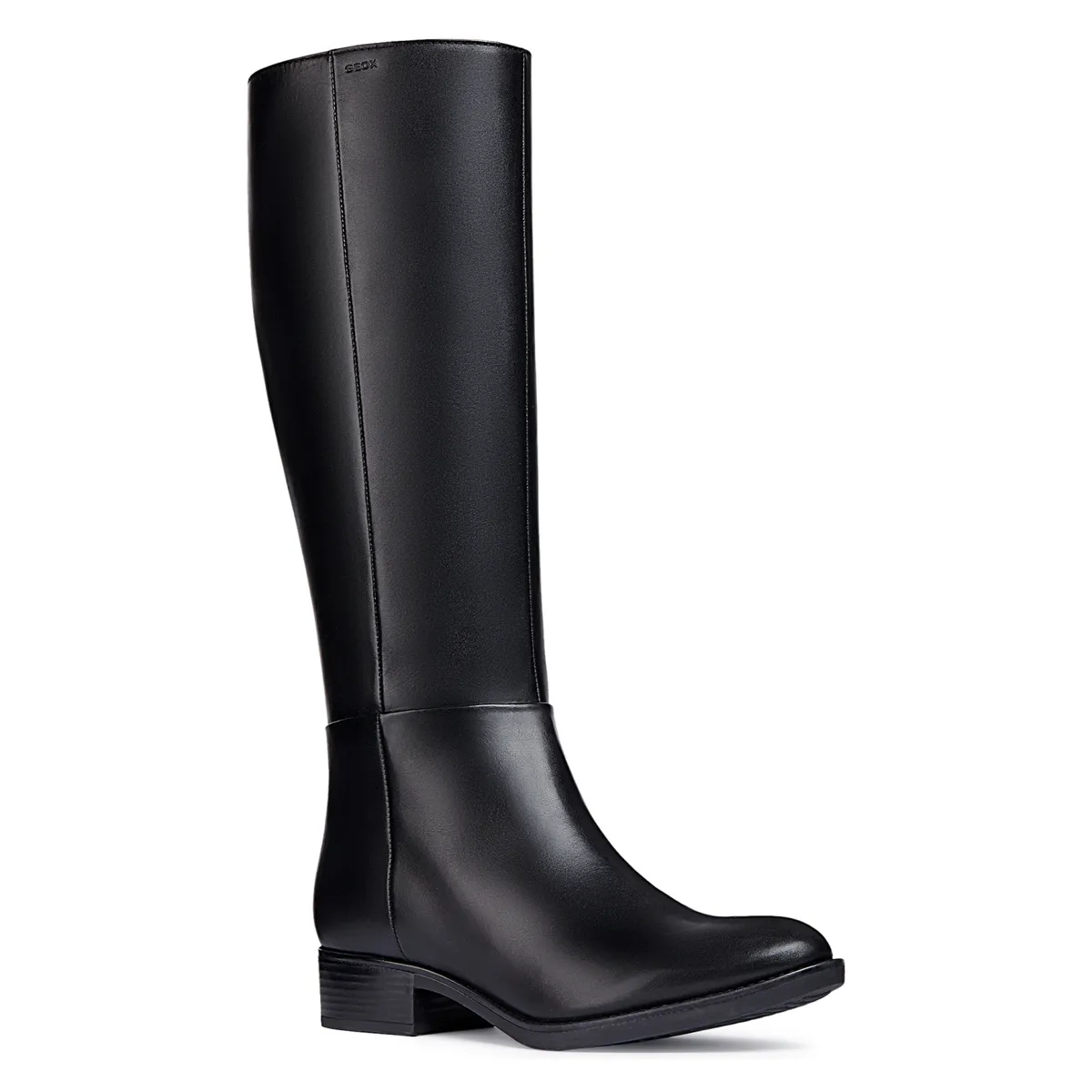 GEOX - Bota Larga Mujer Cuero Negra Geox
