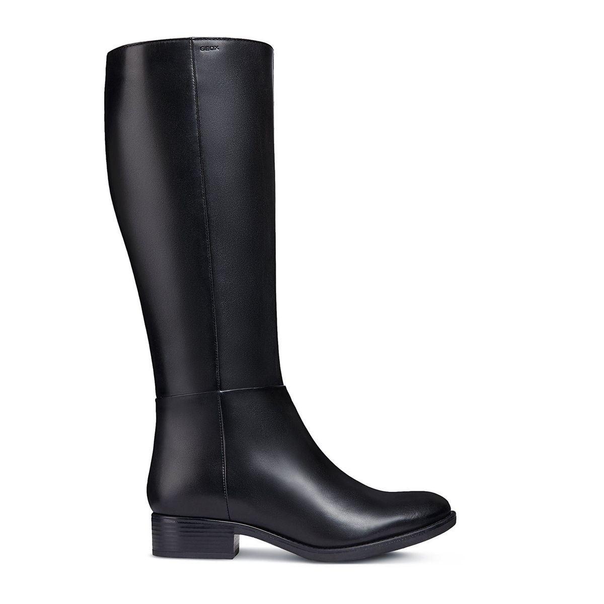 GEOX - Bota Larga Mujer Cuero Negra Geox