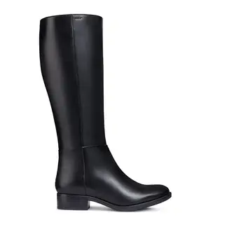 GEOX - Bota Larga Mujer Cuero Negra