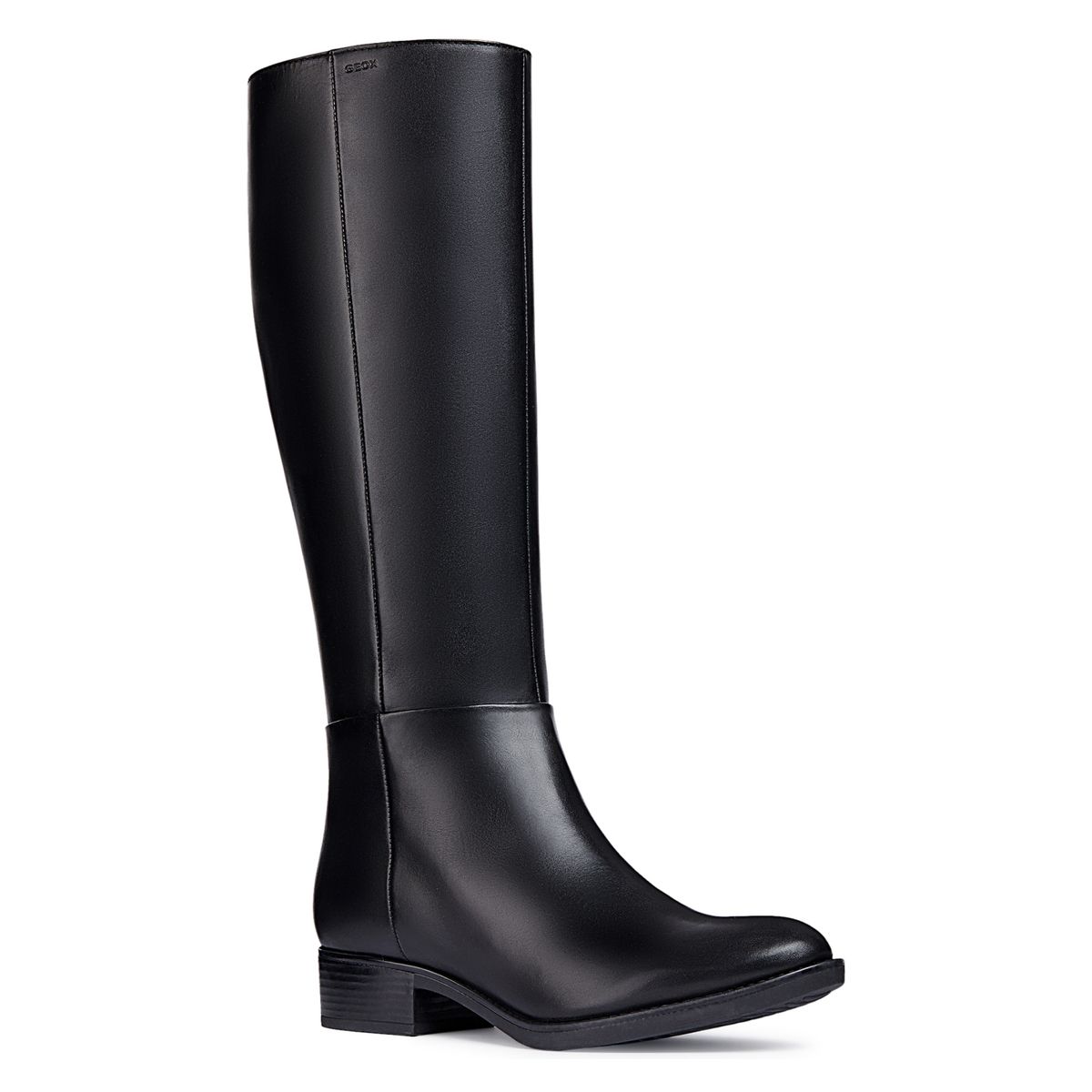GEOX - Bota Larga Mujer Cuero Negra Geox