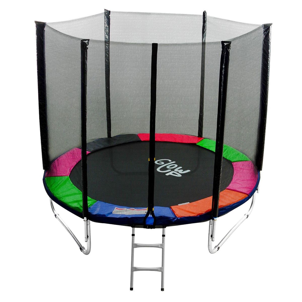 GLOWUP - Cama Elástica Glowup 8Ft 2.44Mt Malla + Escalera
