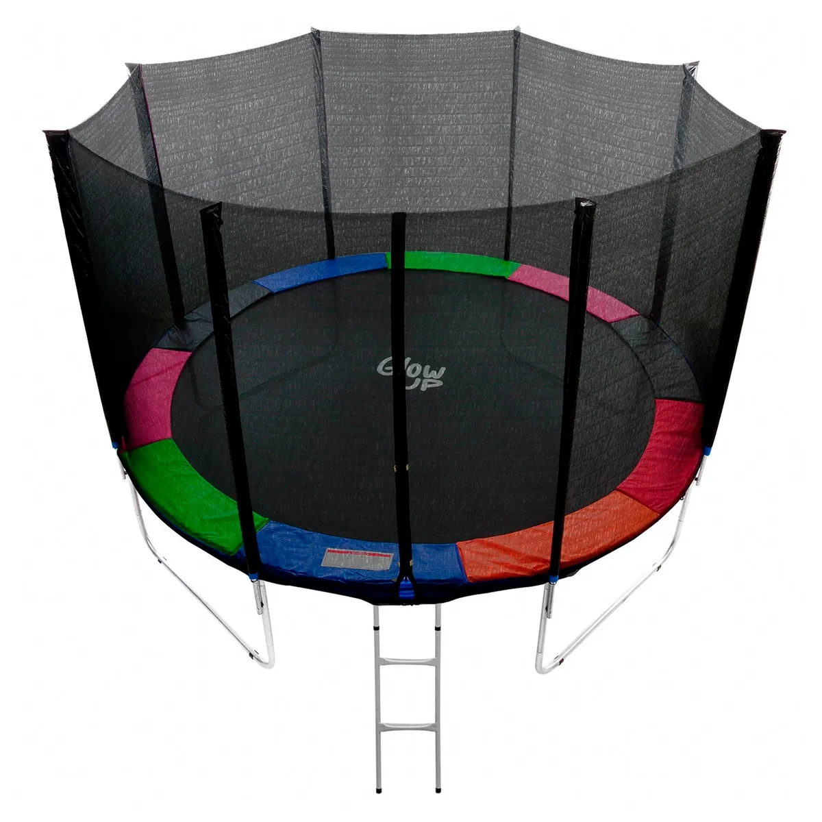 GLOWUP - Cama Elástica 14Ft 4.27Mt Malla + Escalera