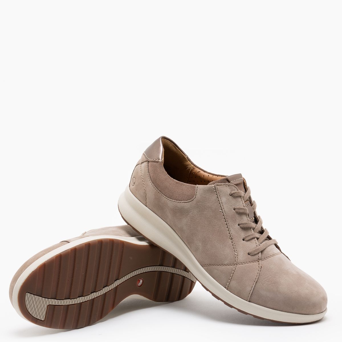 CLARKS - Clarks Zapatilla Urbana Mujer Cuero Gris