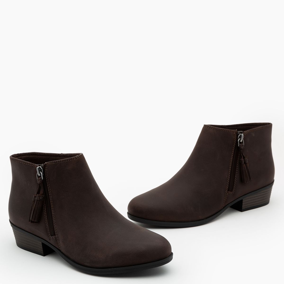 CLARKS - Botin Cuero Mujer Marron