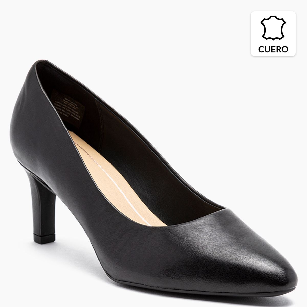CLARKS - Clarks Zapato Formal Mujer Cuero Negro