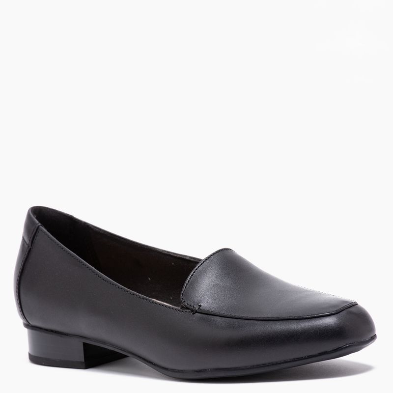 CLARKS - Mocasín Mujer Cuero Negro Clarks