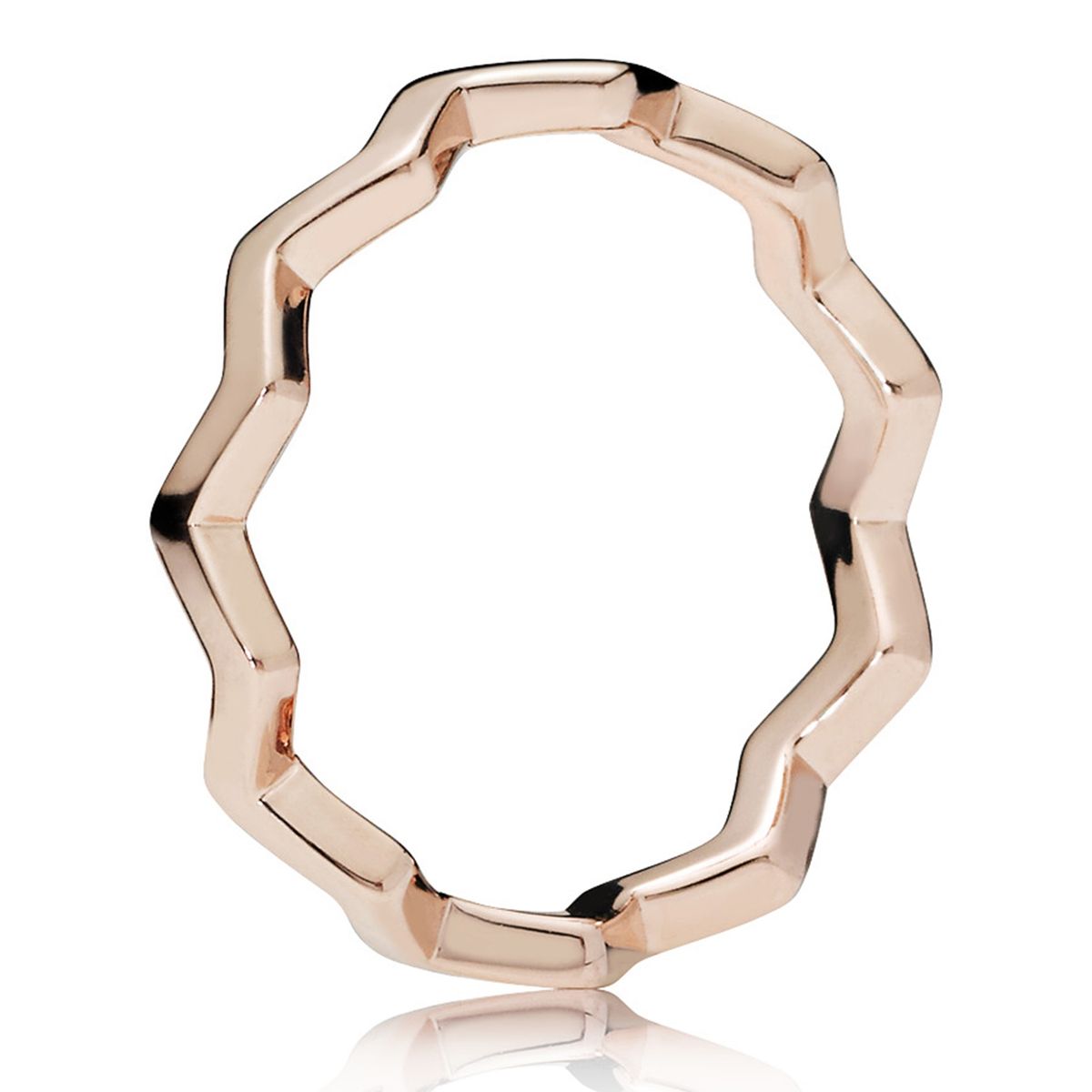 PANDORA - Anillo Zigzag Atemporal