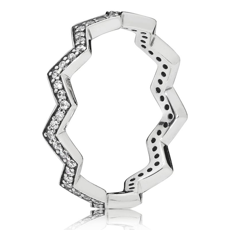PANDORA - Anillo Zigzag Reluciente Mujer Pandora