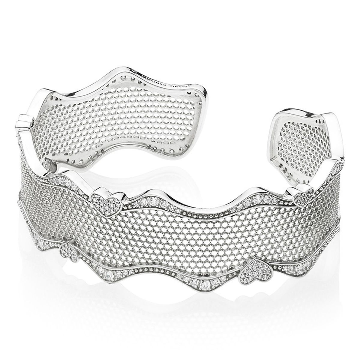 PANDORA - Brazalete encaje de amor