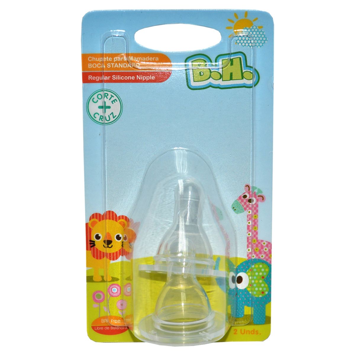 BEST HOUSE - Chupete para Mamadera Boca Standard 2 Unidades