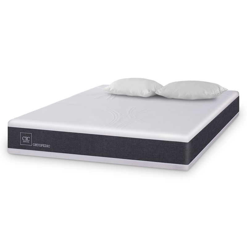 CIC - Colchón Ortopedic 2 plazas x 1.90mt + Almohadas Cic