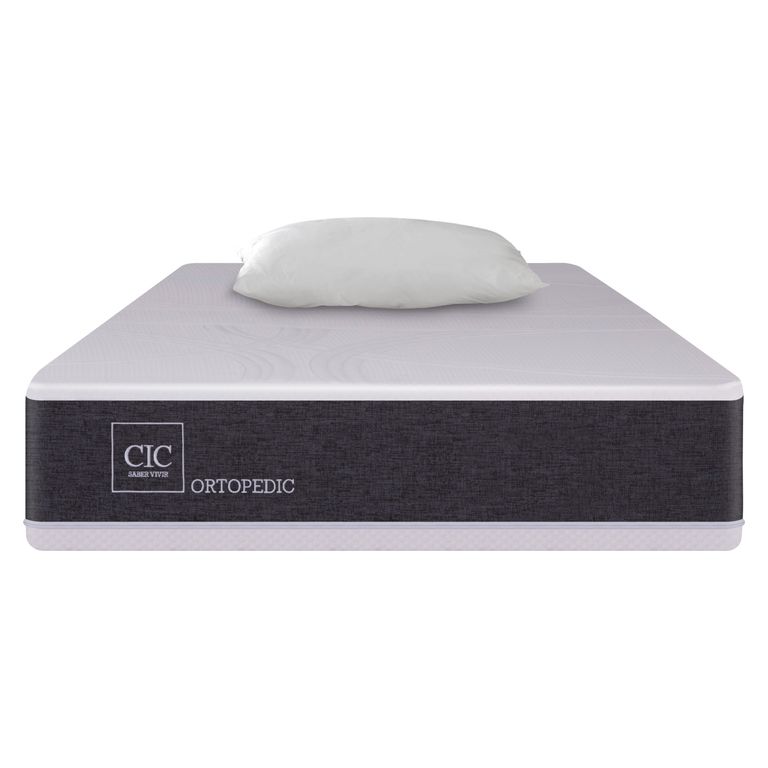 CIC Colchón Ortopedic 1 Plaza X 2.00Mt + Almohadas