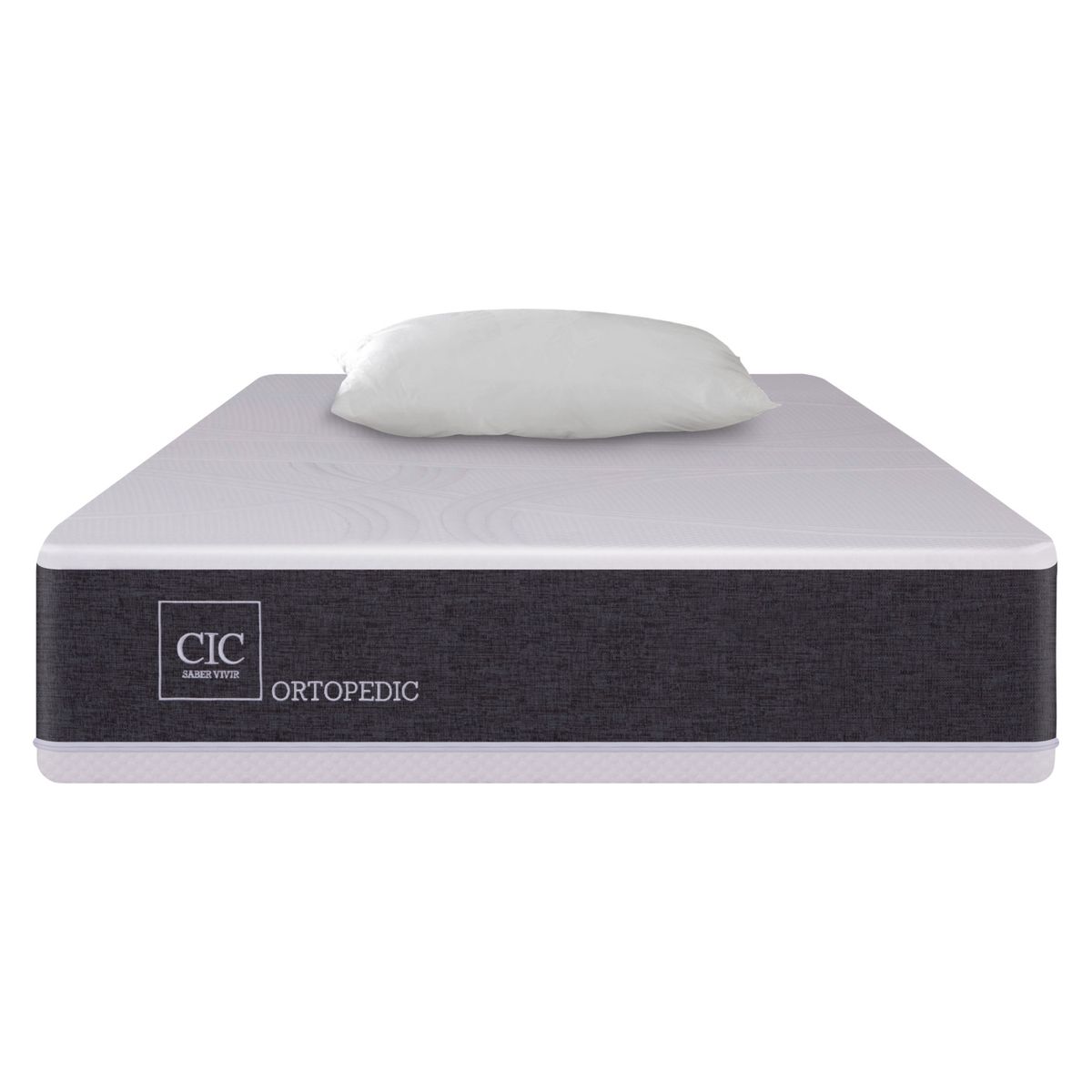 CIC - Colchón Ortopedic 1 Plaza X 2.00Mt + Almohadas Cic