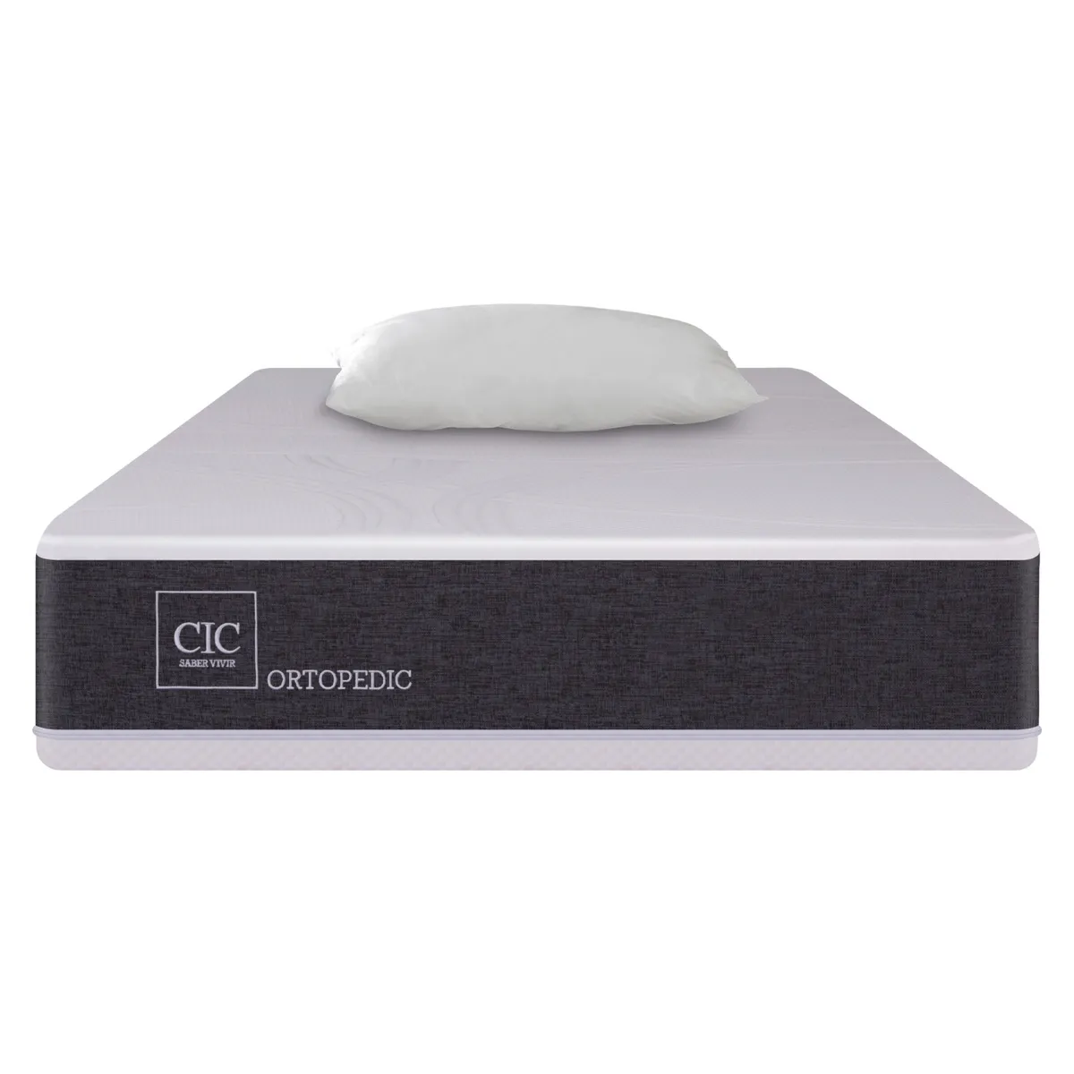 CIC - Colchón Ortopedic 1.5 Plazas X 2.00Mt + Almohadas Cic