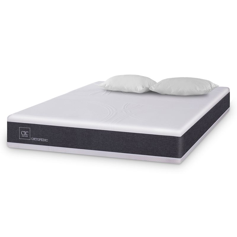 CIC - Colchón Ortopedic 2 plazas x 2.00mt + Almohadas Cic