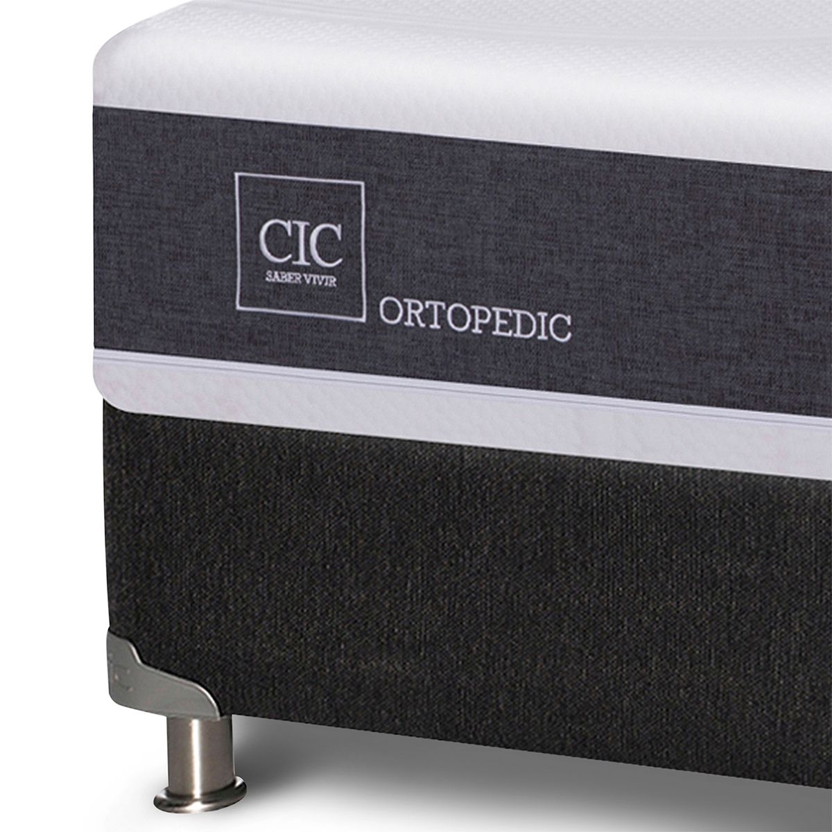 CIC - Cama Box Spring Ortopedic 2 plazas X 2.00Mt Base Normal CIC