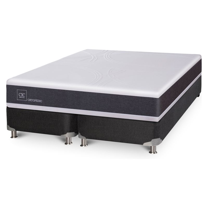CIC - Box Spring Ortop King X 2.00Mt Base Dividida Cic