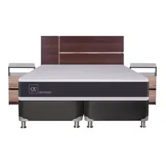 CIC - Box Spring Ortopedic King Base Dividida 180x200 cm + Muebles Enio