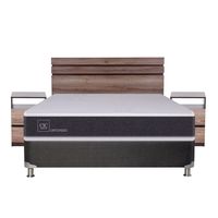 Box Spring Ortopedic Black 2 Plazas Base Normal 150x200 cm + Muebles Ares