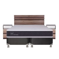 Box Spring Ortopedic King Base Dividida 180x200 cm + Muebles Ares