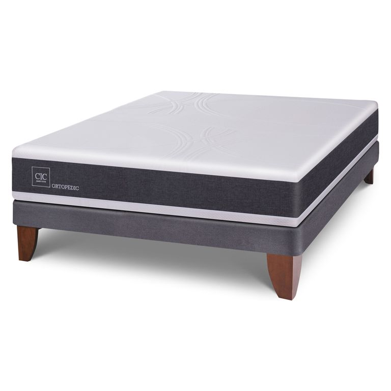 CIC Cama Europea Ortopedic 2 Plazas X 2.00Mt Base Normal