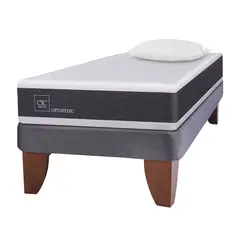 CIC - Cama Europea Ortopedic 1 Plaza Base Normal 90X200 Cm + Almohada