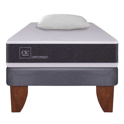 Imagen 2 del producto Cama Europea Ortopedic 1.5 Plazas Base Normal 105X200 Cm + Almohada