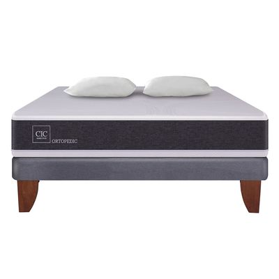 Imagen 2 del producto Cama Europea Ortopedic 2 Plazas Base Normal 150X200 Cm + Almohadas