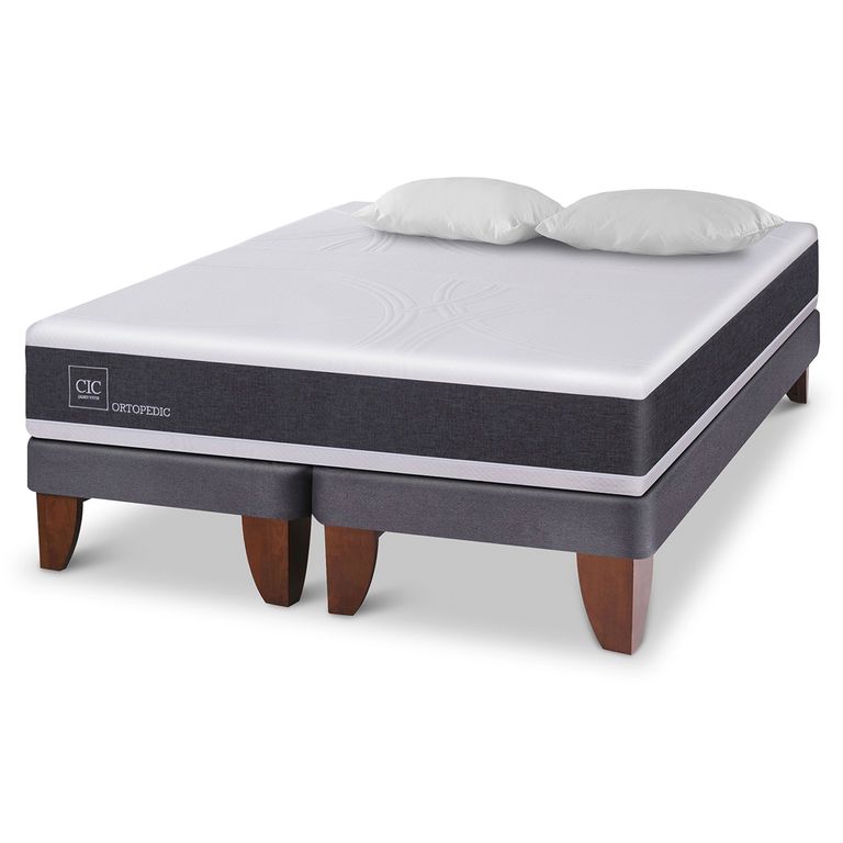 CIC Cama Europea Ortopedic 2 plazas X 2.00Mt Base Dividida