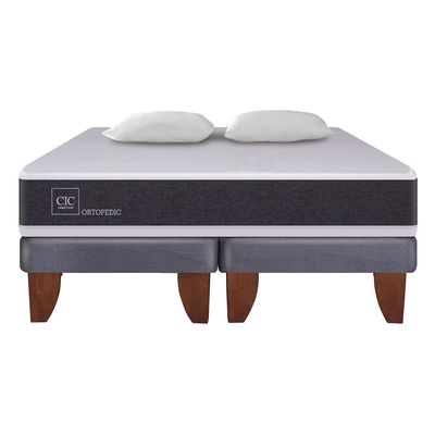 Imagen 2 del producto Cama Europea Ortopedic King Base Dividida 180X200 Cm + Almohadas