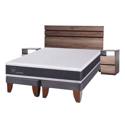 Imagen 2 del producto Cama Europea Ortopedic 2 Plazas Base Dividida 150X200 Cm + Muebles Ares