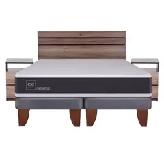 CIC - Cama Europea Ortopedic King + Muebles Ares