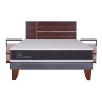 Cama Europea Ortopedic 2 Plazas Base Normal 150X200 Cm + Muebles Enio