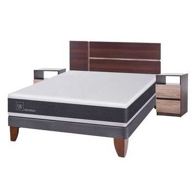 Imagen 2 del producto Cama Europea Ortopedic 2 Plazas Base Normal 150X200 Cm + Muebles Enio