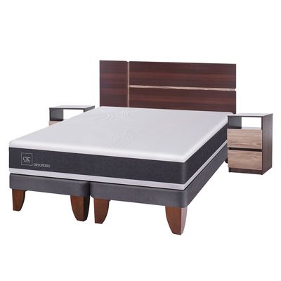 Imagen 2 del producto Cama Europea Ortopedic King Base Dividida 180X200 Cm + Muebles Enio