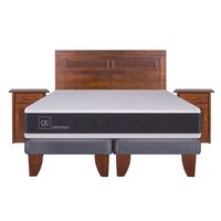 Cama Europea Ortopedic King Base Dividida 180X200 Cm + Muebles Milán