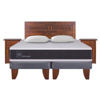 Cama Europea Ortopedic 2 Plazas Bd 150 X 200 Cm + Almohadas