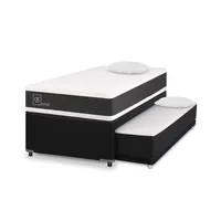 Cama Nido Ortopedic Black 1.5 Plazas + Almohadas